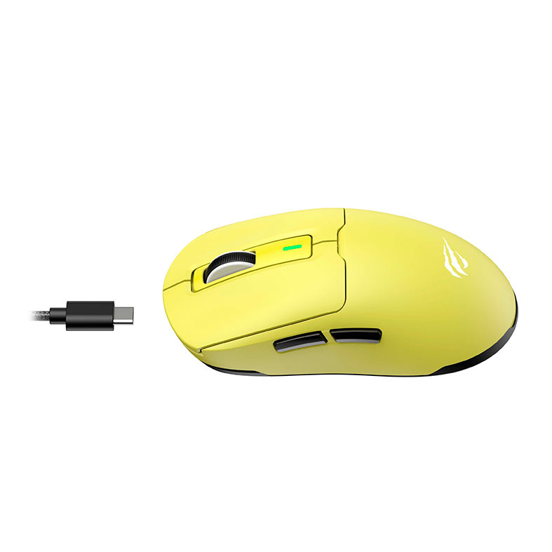 Mouse Gamer Havit MS969SE, 8000DPI, 6 Botoes, Wireless, Amarelo, HVMS-MS969SE-YB - miniatura 7
