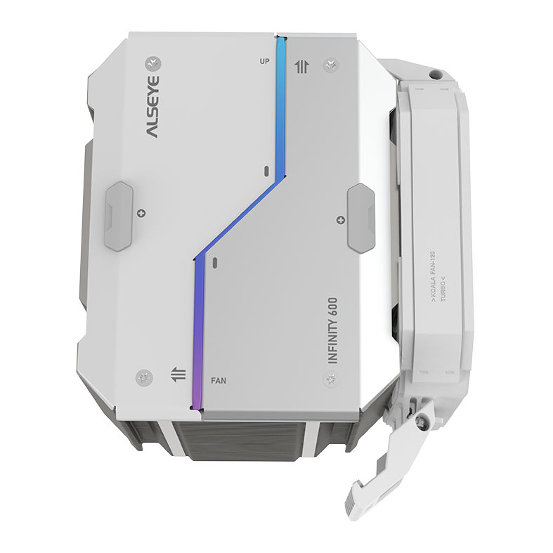 Cooler Para Processador Alseye I600, RGB, 120mm, Branco, I600-W - miniatura 6