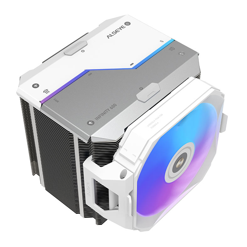 Cooler Para Processador Alseye I600, RGB, 120mm, Branco, I600-W - miniatura 3