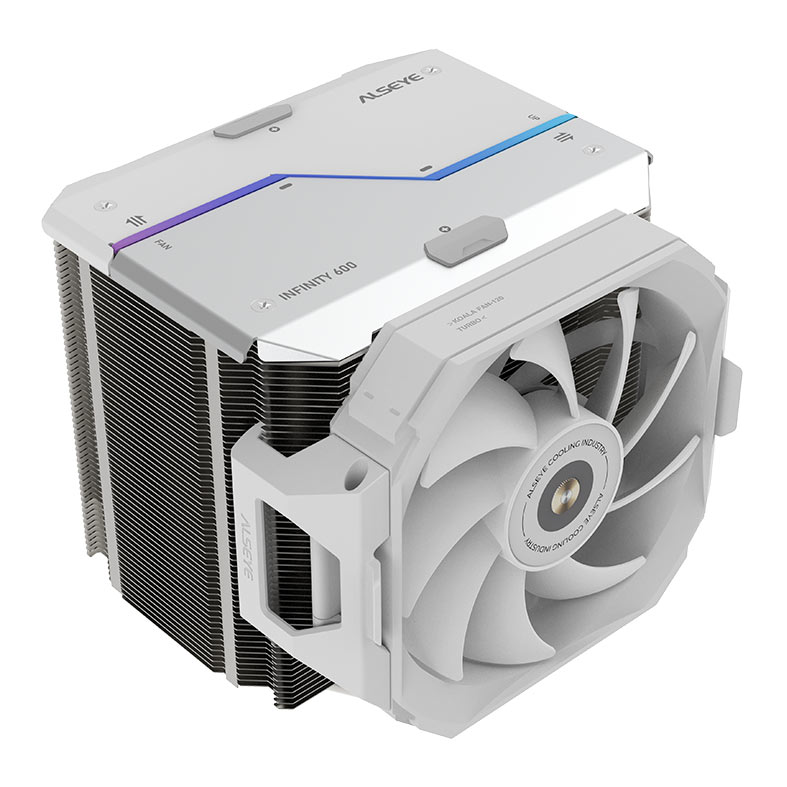 Cooler Para Processador Alseye I600, RGB, 120mm, Branco, I600-W - miniatura 8