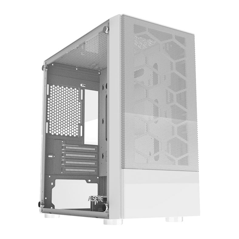 Gabinete Gamer Alseye Ice, Mid-Tower, Lateral de Vidro, Branco, ICE-WH - miniatura 3