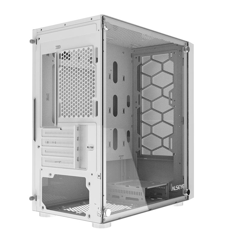 Gabinete Gamer Alseye Ice, Mid-Tower, Lateral de Vidro, Branco, ICE-WH - miniatura 9