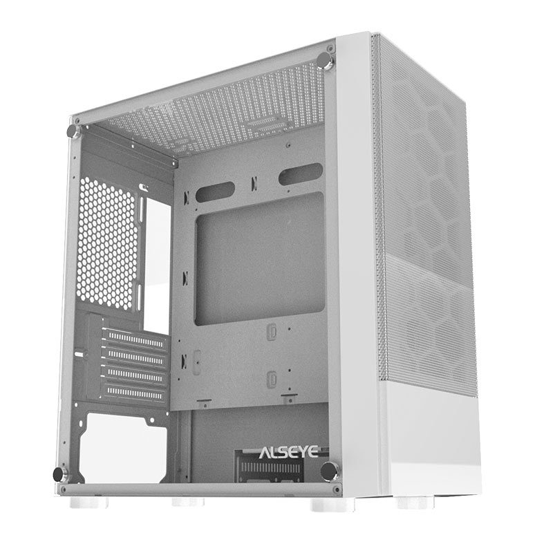 Gabinete Gamer Alseye Ice, Mid-Tower, Lateral de Vidro, Branco, ICE-WH - imagem 1