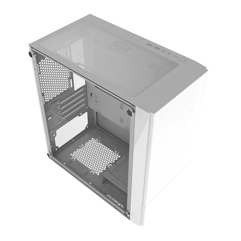 Gabinete Gamer Alseye Ice, Mid-Tower, Lateral de Vidro, Branco, ICE-WH - miniatura 5