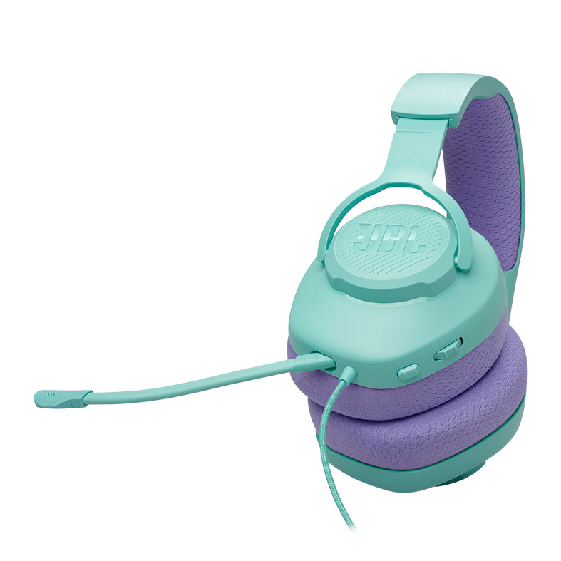 Headset Gamer JBL Quantum 100M2, Drivers 40mm, Ciano e Roxo, JBLQTUM100M2CYN - miniatura 4