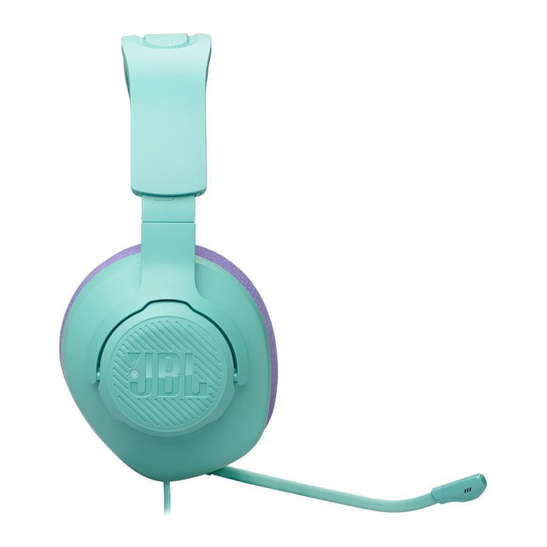 Headset Gamer JBL Quantum 100M2, Drivers 40mm, Ciano e Roxo, JBLQTUM100M2CYN - miniatura 5