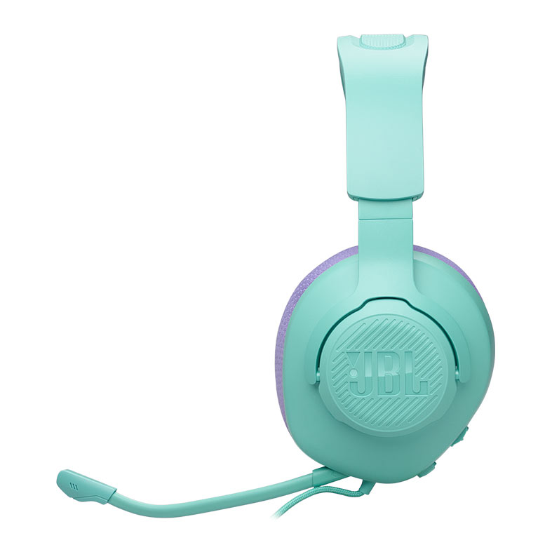 Headset Gamer JBL Quantum 100M2, Drivers 40mm, Ciano e Roxo, JBLQTUM100M2CYN - miniatura 6