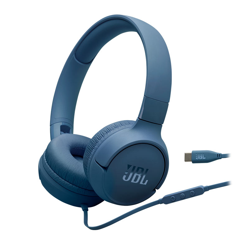 Headphone JBL Tune 520C, Drivers 32mm, Tipo-C, Azul, JBLT520CBLU - miniatura 4