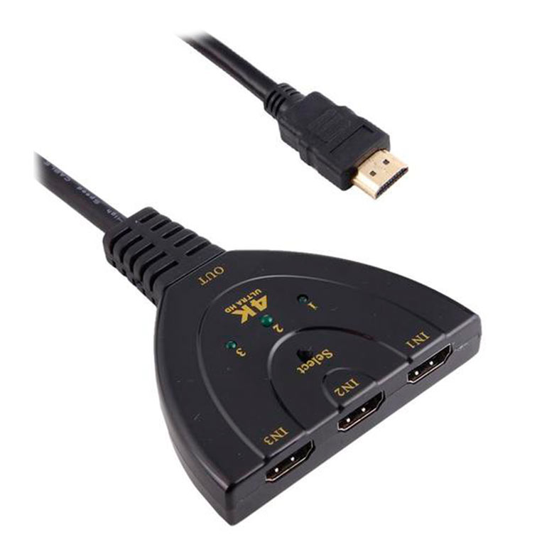Switch HDMI F3 3 em 1, 4K/2K, JC-HS-HM - miniatura 4