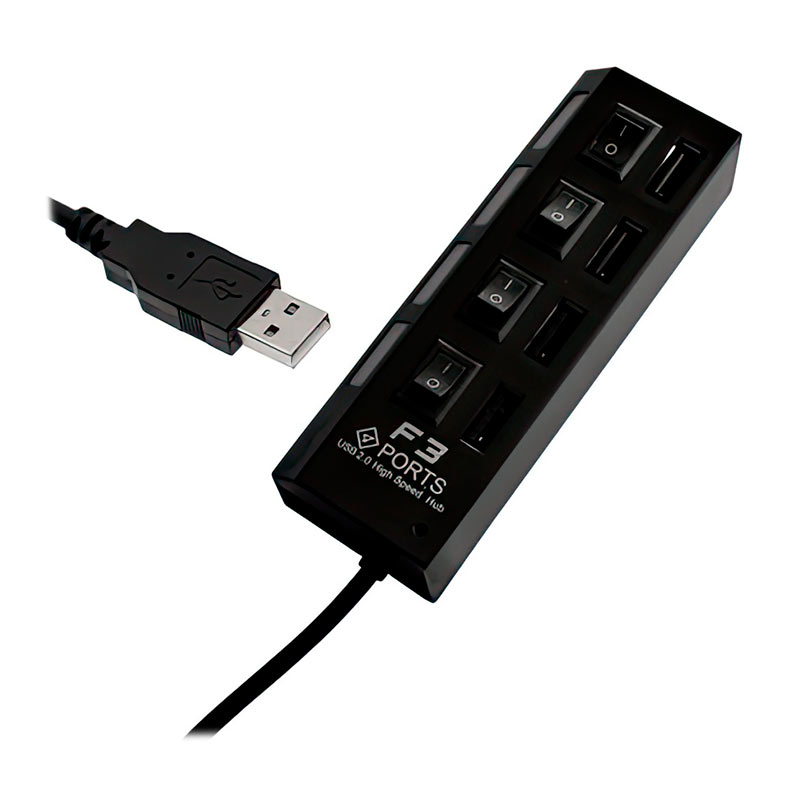 HUB F3 4 Portas USB 2.0, JC-HUB401 - miniatura 4