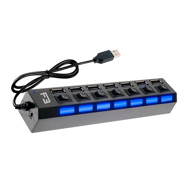 HUB F3 7 Portas USB 2.0, JC-HUB701 - miniatura 3