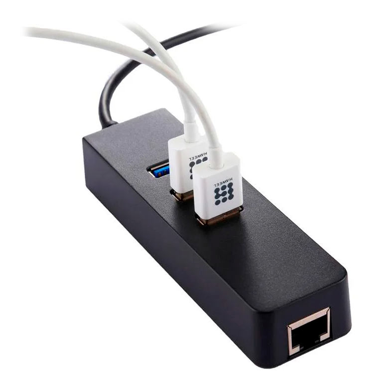 Hub F3 3 Portas, Tipo-C Para USB 3.0/RJ45, JC-TYC-R03 - miniatura 3
