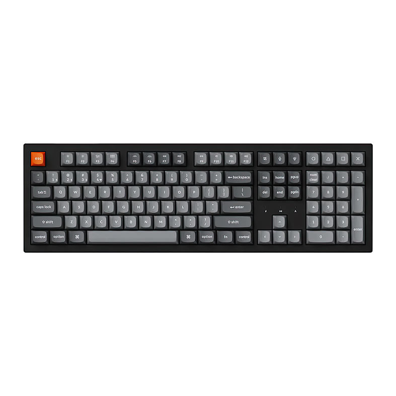 Teclado Mecanico Keychron K10 Max, RGB, Wireless, Switch Marrom, Preto e Cinza, K10M-H3 - imagem 1