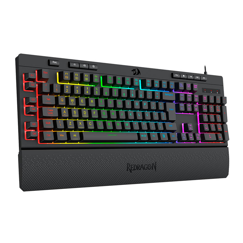 Teclado Gamer Redragon Shiva V2, RGB, ABNT2, Preto, K512RGB-V2 - miniatura 3