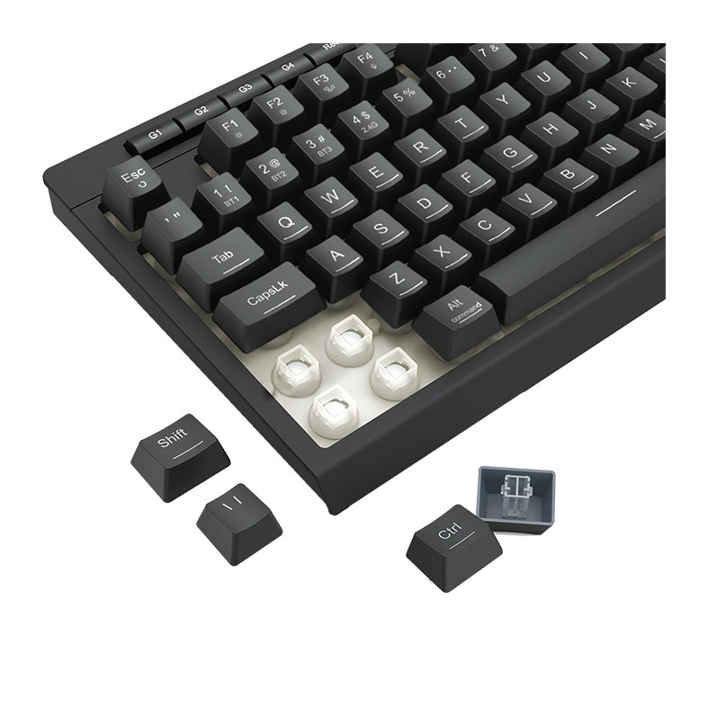 Teclado Gamer Redragon Shiva Pro 98, RGB, Membrana, Wireless, Preto, K515RGB-PRO-PT - miniatura 9