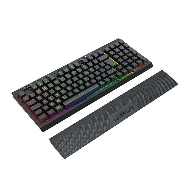 Teclado Gamer Redragon Shiva Pro 98, RGB, Membrana, Wireless, Preto, K515RGB-PRO-PT - miniatura 6