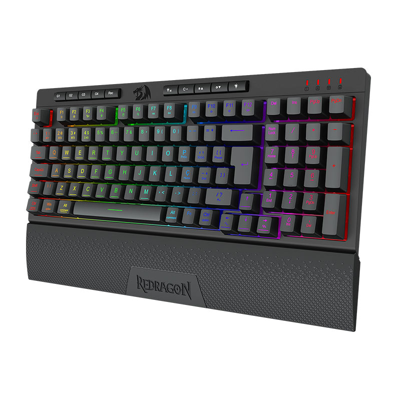 Teclado Gamer Redragon Shiva Pro 98, RGB, Membrana, Wireless, Preto, K515RGB-PRO-PT - miniatura 4