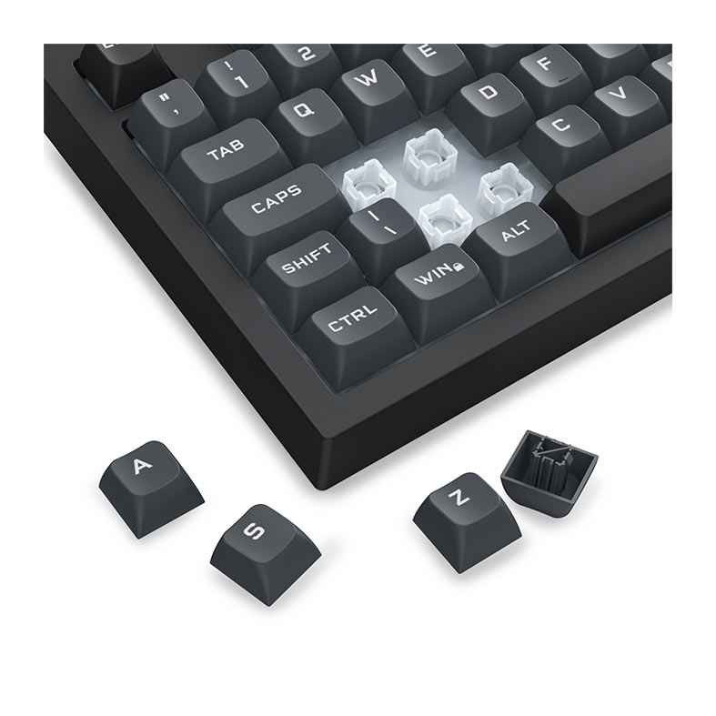 Teclado Gamer Redragon Crux, Rainbow, ABTN2, Wireless, Preto e CInza, K518R-WL-GB - miniatura 9