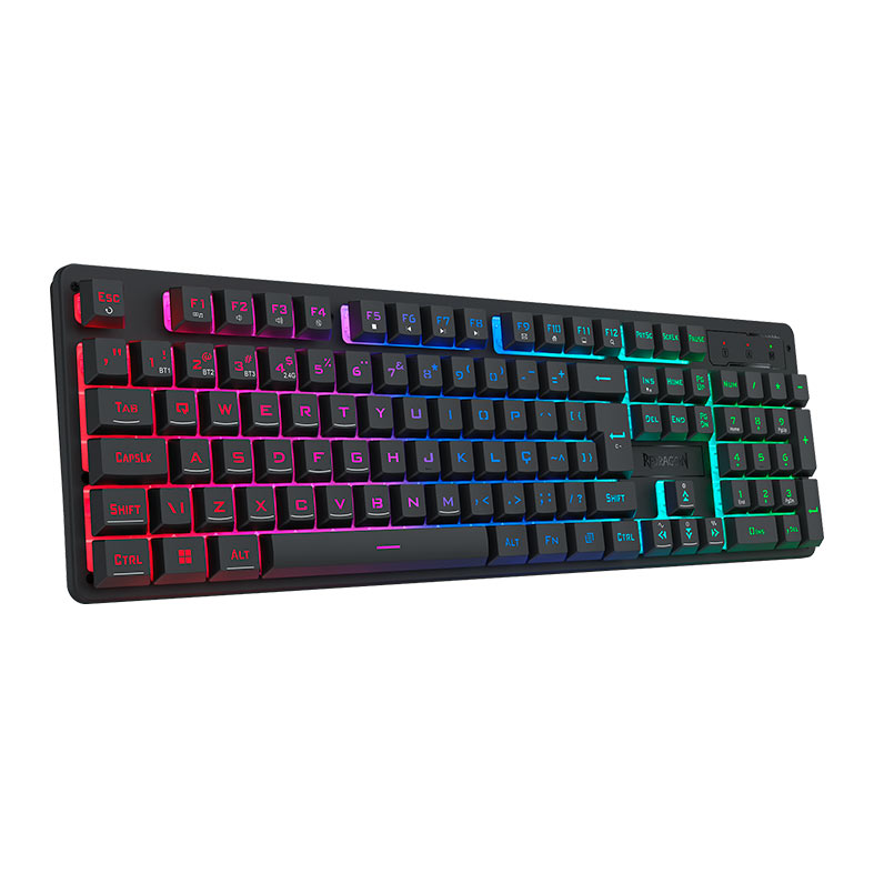 Teclado Gamer Redragon Netherbane Pro, RGB, ABNT2, Wireless, Preto, K521RGB-KS PT - miniatura 3