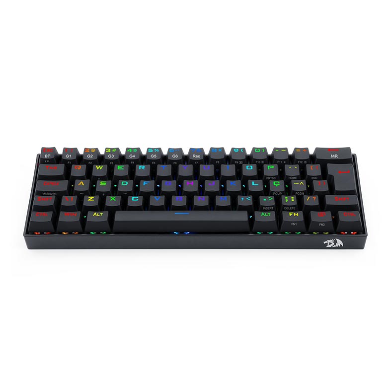 Teclado Mecanico Gamer Redragon Draconic, Bluetooth, RGB, ABNT2 60%, Switch Marrom, Preto, K530RGB - miniatura 5