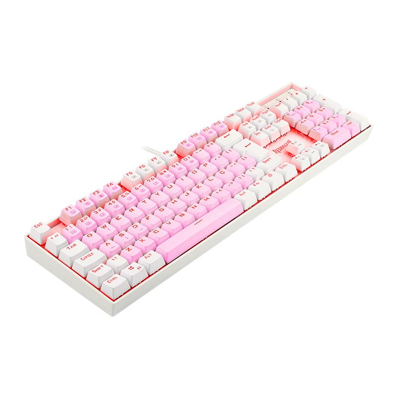Teclado Mecanico Gamer Redragon Mitra, RGB, ABNT2, Switch Azul, Rosa e Branco, K551PW-RGB-PT-BLUE - miniatura 6