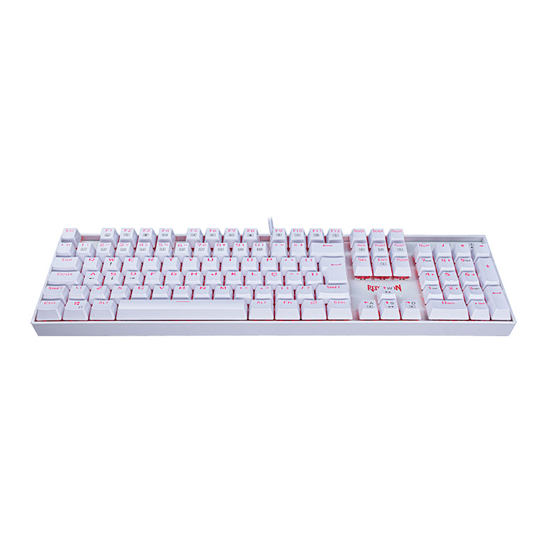 Teclado Mecanico Redragon Mitra Lunar White Led Vermelho Switch Azul, K551W PT-BLUE - miniatura 3