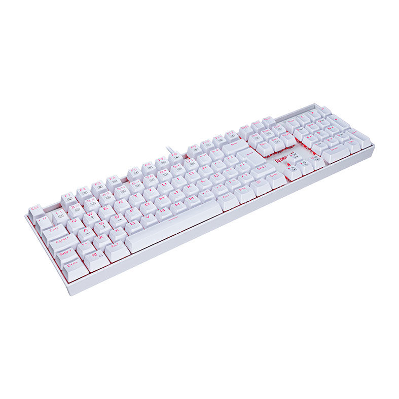 Teclado Mecanico Redragon Mitra Lunar White Led Vermelho Switch Azul, K551W PT-BLUE - miniatura 4