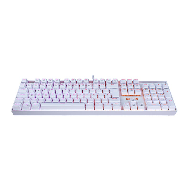 Teclado Mecanico Gamer Redragon Mitra Lunar White RGB Switch Blue, K551W-RGB-PT-BLUE - miniatura 3