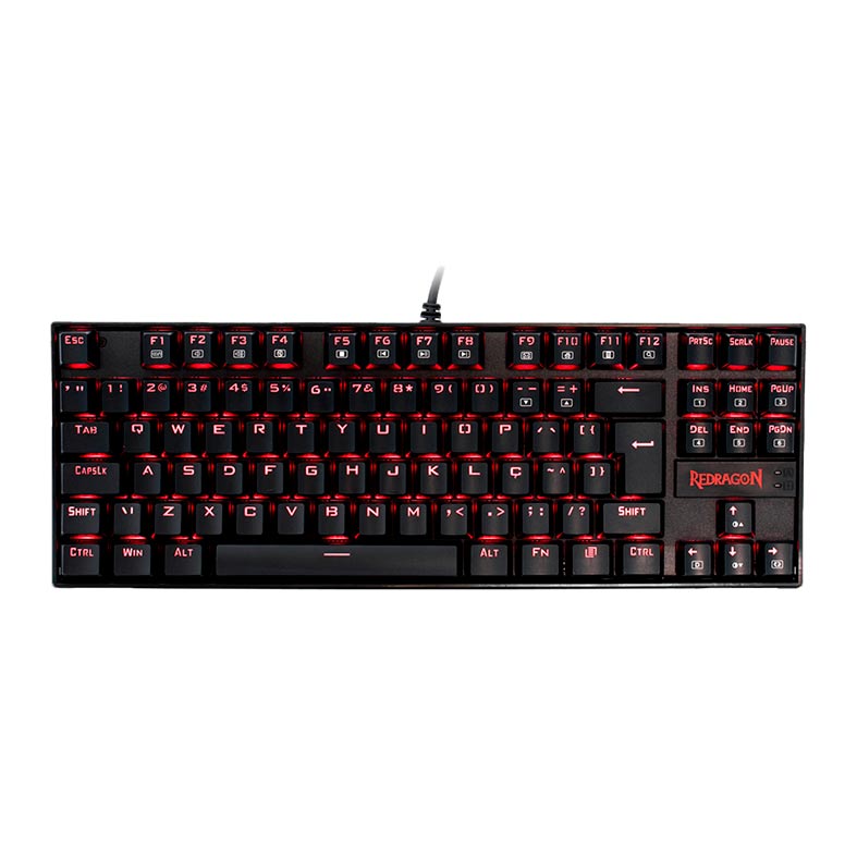 Teclado Mecanico Redragon Kumara Led Vermelho Switch Marrom, K552-2 PT-BROWN - imagem 1