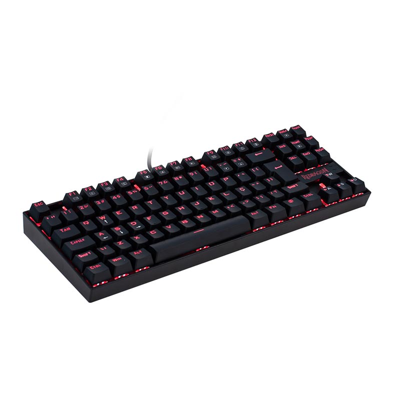Teclado Mecanico Redragon Kumara Led Vermelho Switch Vermelho, K552-2 PT-RED - miniatura 3