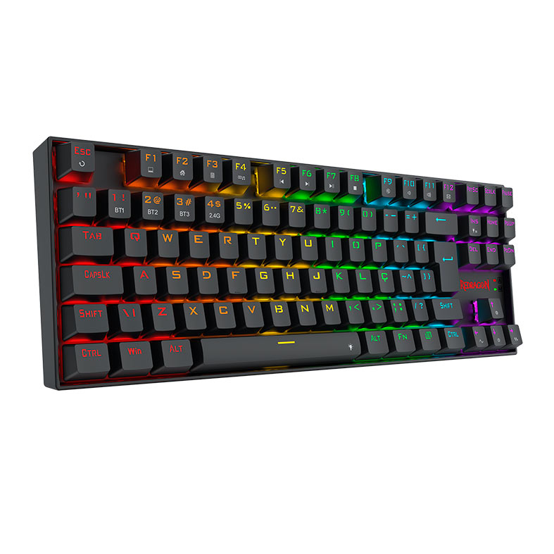 Teclado Mecanico Redragon Kumara Elite, Rainbow, Switch Azul, Wireless, Preto, K552-KRS-PT-BLUE - miniatura 3