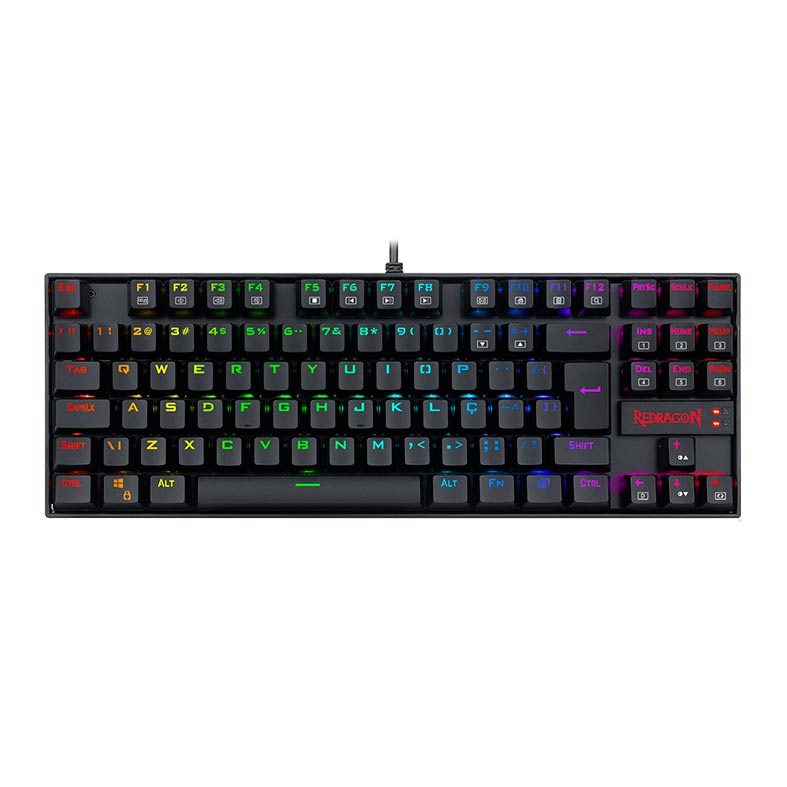 Teclado Magnetico Gamer Redragon Kumara Pro, RGB, Switch Azul, Preto, K552RGB-PRO-PT-BLUE - imagem 1