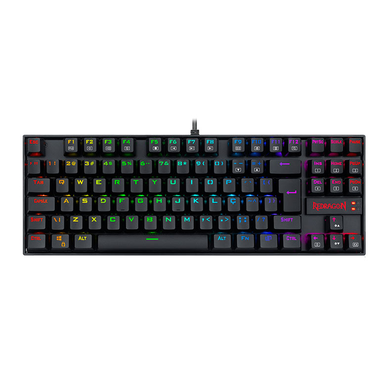 Teclado Mecanico Redragon Kumara Pro, RGB, Switch Vermelho, Preto, K552RGB-PRO-V2-PT-RED - imagem 1