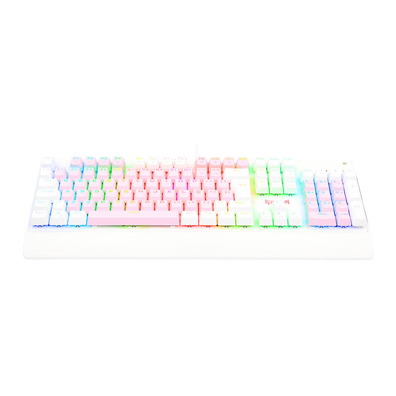 Teclado Mecanico Redragon Kala, RGB, ABNT2, Switch Marrom, Rosa e Branco, K557PW-RGB-PT-BROWN - miniatura 6