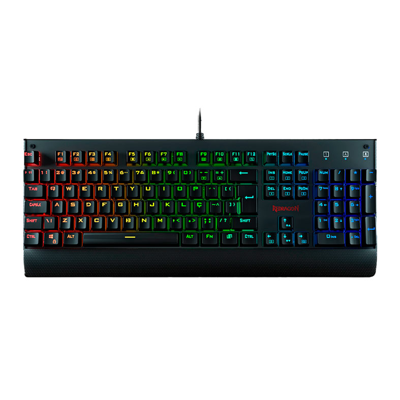 Teclado Mecanico Redragon Kala, RGB, Switch Azul, K557RGB-PT-BLUE - imagem 1