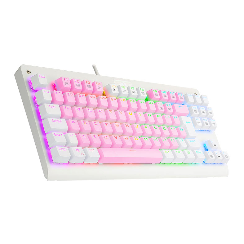 Teclado Mecanico Gamer Redragon Dark Avenger, RGB, Switch Azul, Rosa e Branco, K568PW-RGB-PT-BLUE - miniatura 3