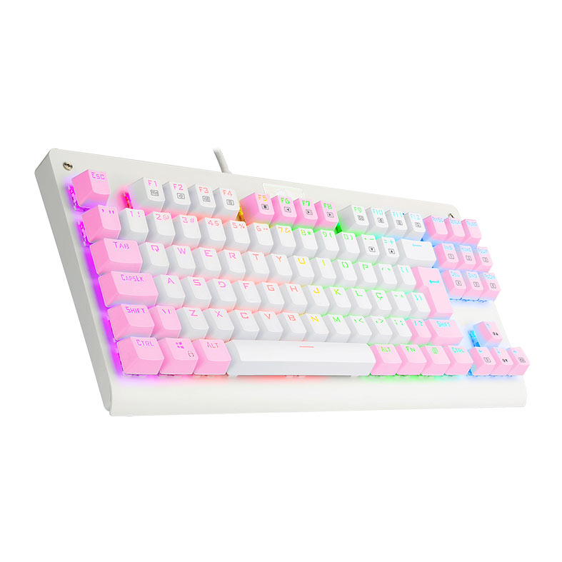 Teclado Mecanico Gamer Redragon Dark Avenger, RGB, Switch Azul, Branco e Rosa, K568WP-RGB-PT-BLUE - miniatura 3