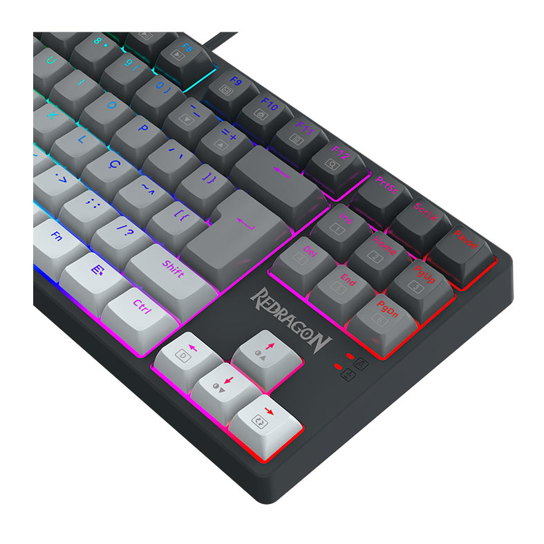 Teclado Mecanico Gamer Redragon Daksa, RGB, Switch Brown, Branco e Preto, K576GG-RGB-PT-BROWN - miniatura 8