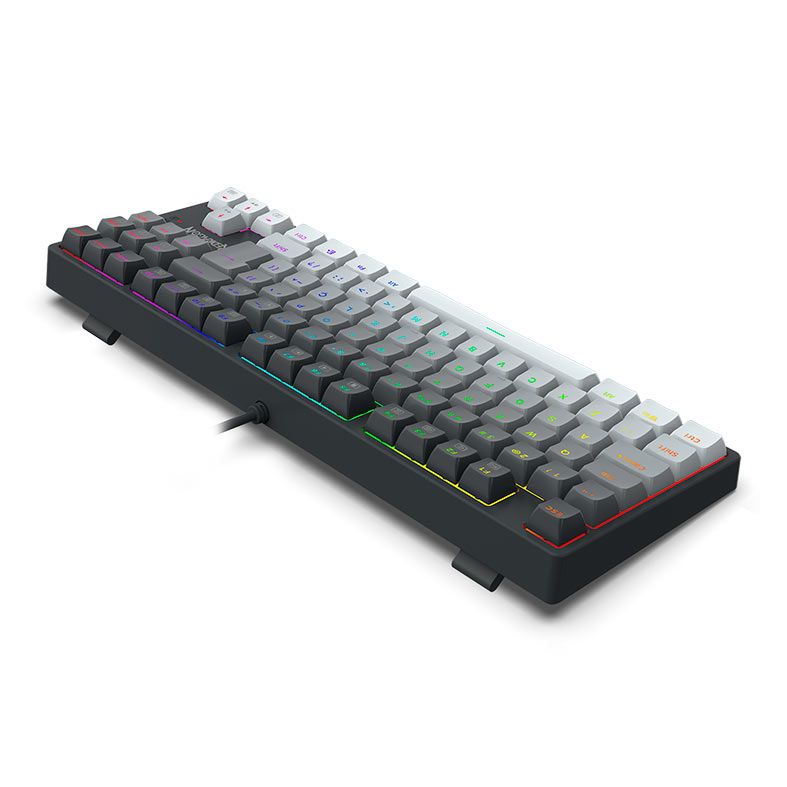 Teclado Mecanico Gamer Redragon Daksa, RGB, Switch Brown, Branco e Preto, K576GG-RGB-PT-BROWN - miniatura 7