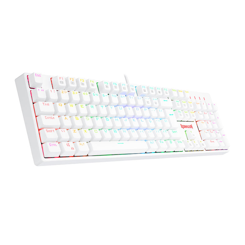Teclado Mecanico Gamer Redragon Surara-Pro, RGB, Switch Azul, Branco, K582W-RGB-PRO-BLUE - miniatura 3