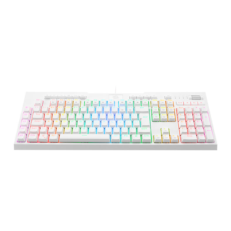 Teclado Opto-Mecanico Redragon Brahma PRO, RGB, Switch Azul, Branco, K586W-RGB-PRO-PT-BLUE - miniatura 5