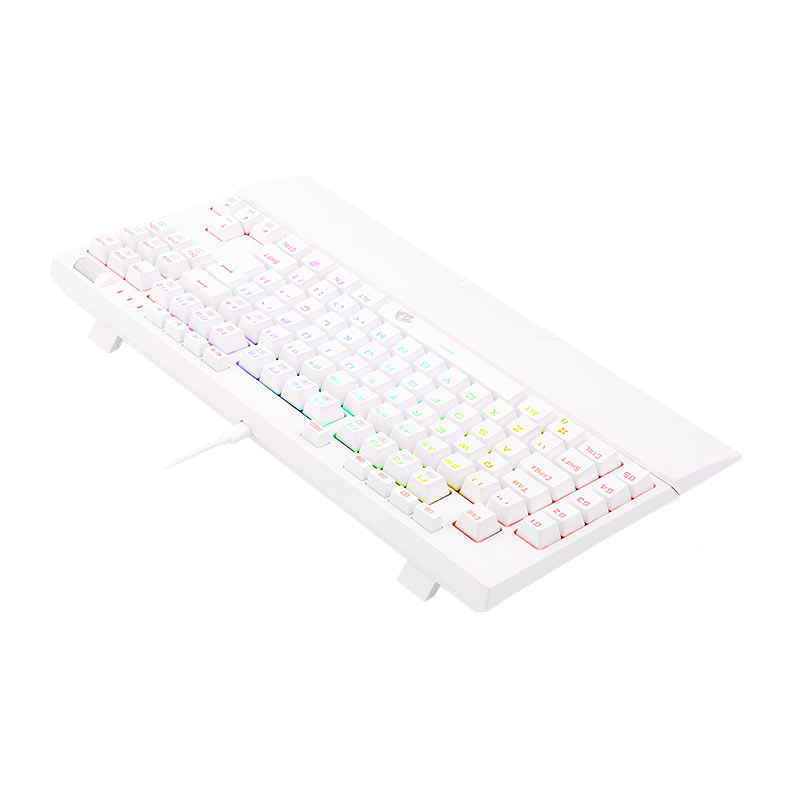 Teclado Mecanico Gamer Redragon Broadsword Pro, RGB, ABNT, Switch Marrom, Branco, K588W-RGB-PRO-PT-BROWN - miniatura 7