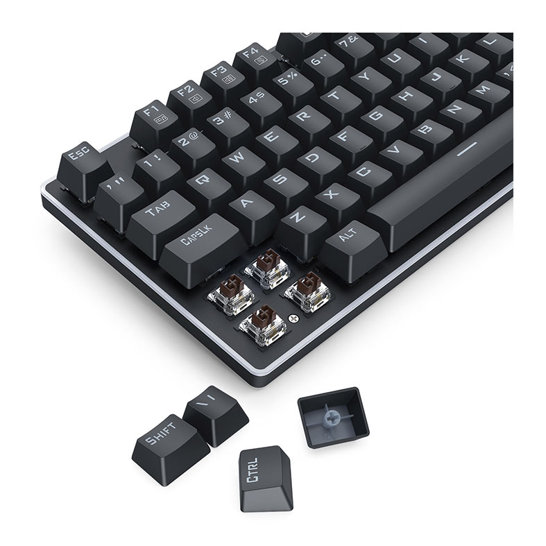 Teclado Mecanico Redragon Ratri, RGB, Switch Marrom, Preto, K595RGB-PT-BROWN - miniatura 9