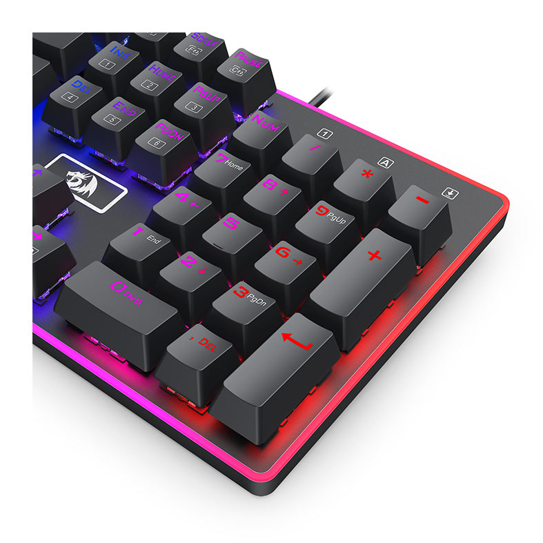 Teclado Mecanico Redragon Ratri, RGB, Switch Marrom, Preto, K595RGB-PT-BROWN - miniatura 8