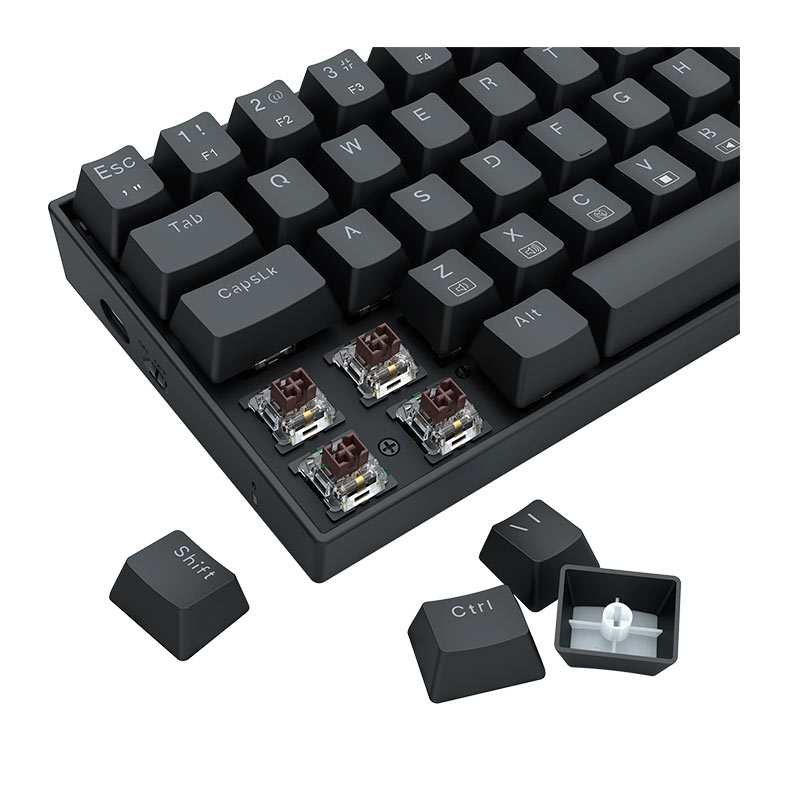 Teclado Mecanico Redragon Deimos, RGB, Switch Marrom, Wireless, Preto, K599-KNS - miniatura 8