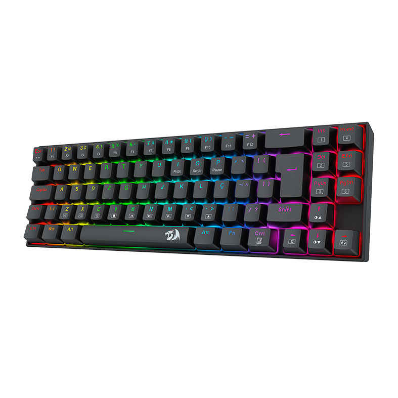 Teclado Mecanico Redragon Deimos, RGB, Switch Marrom, Wireless, Preto, K599-KNS - miniatura 4