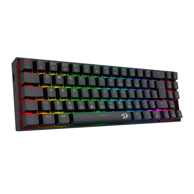 Teclado Mecanico Redragon Deimos, RGB, Switch Marrom, Wireless, Preto, K599-KNS - miniatura 3