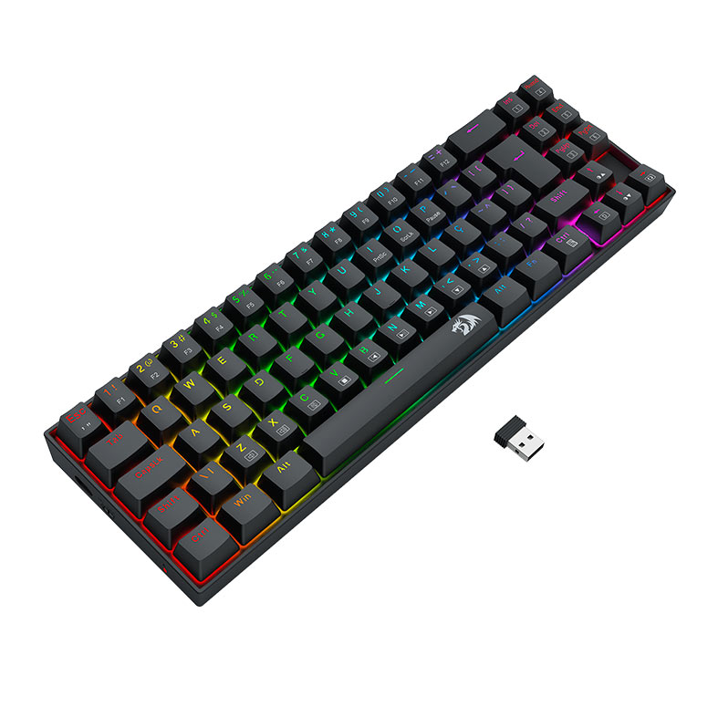 Teclado Mecanico Redragon Deimos, RGB, Switch Marrom, Wireless, Preto, K599-KNS - miniatura 6