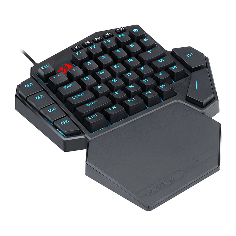 Teclado Mecanico Gamer Redragon Ditix One-Handed, RGB, Switch Azul, Preto, K601-RGB - miniatura 3