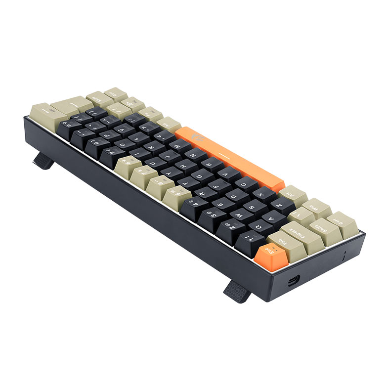 Teclado Mecanico Redragon Lakshmi Sunset, Led Branco, ABNT2, Switch Marrom, K606-OG-BK-GY - miniatura 7